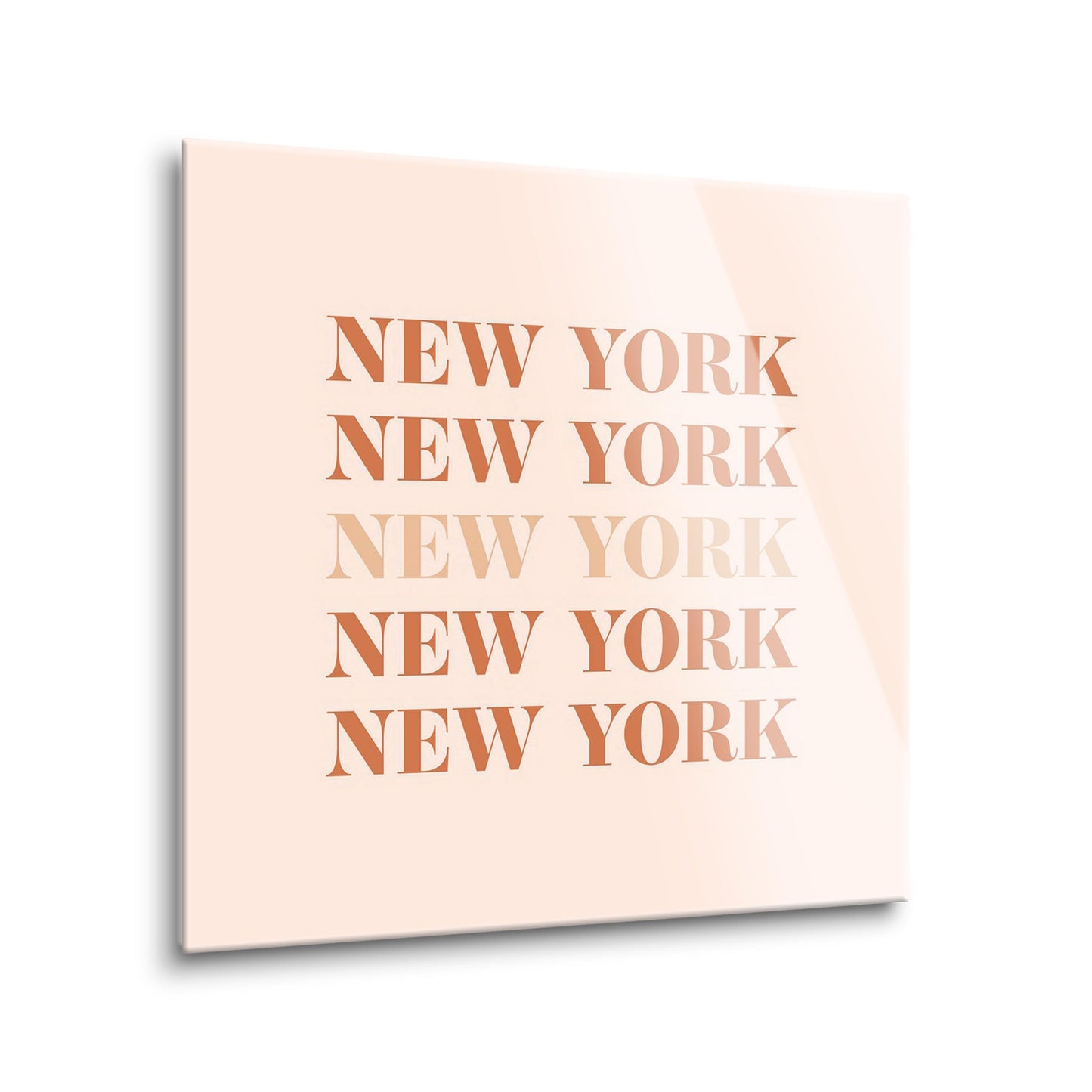 Modern Minimalist New York Repeated Light | Hi-Def Glass Art | Eaches | Min 2