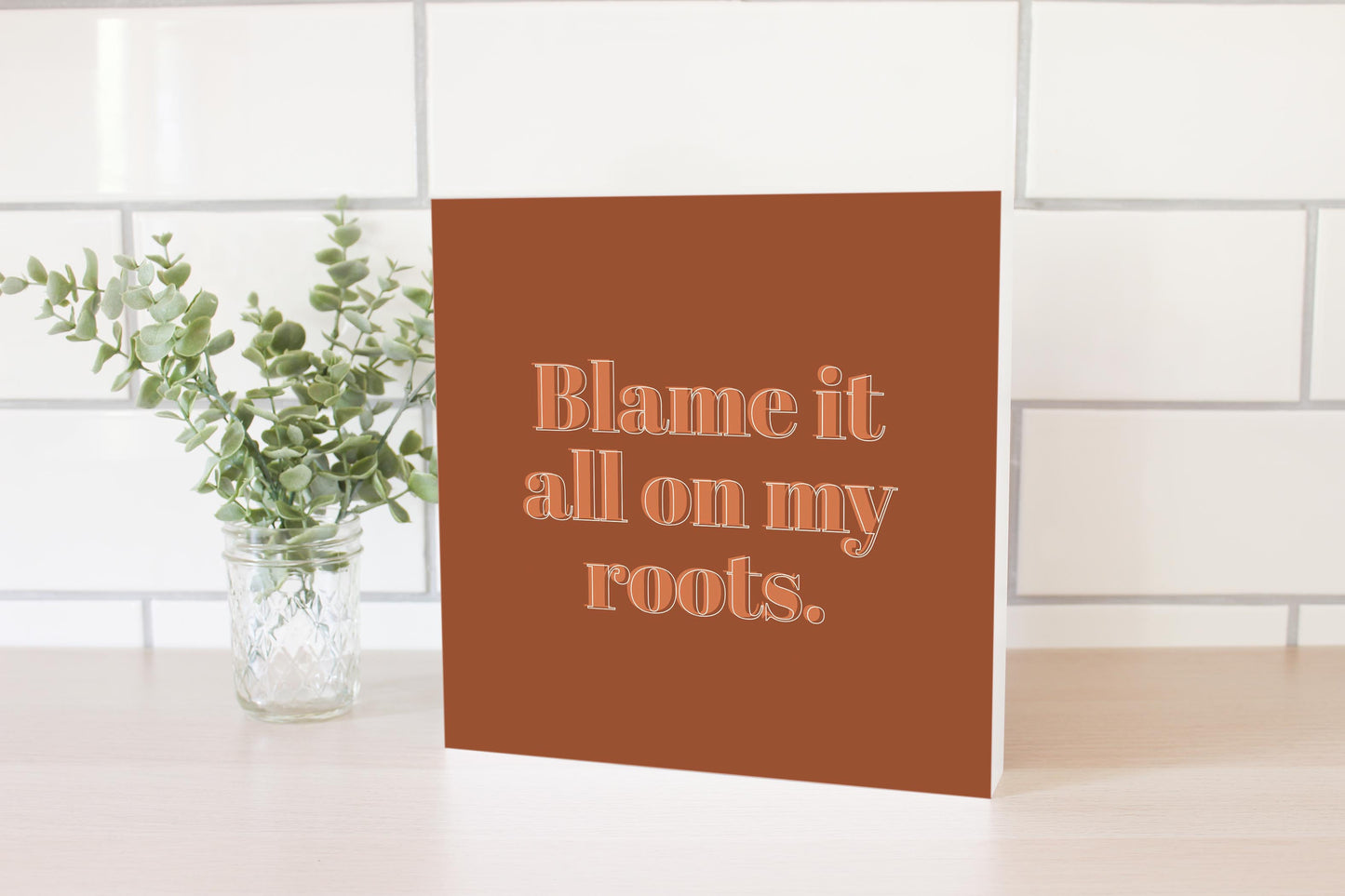 Modern Minimalist Arkansas Roots | Wood Block | Eaches | Min 2