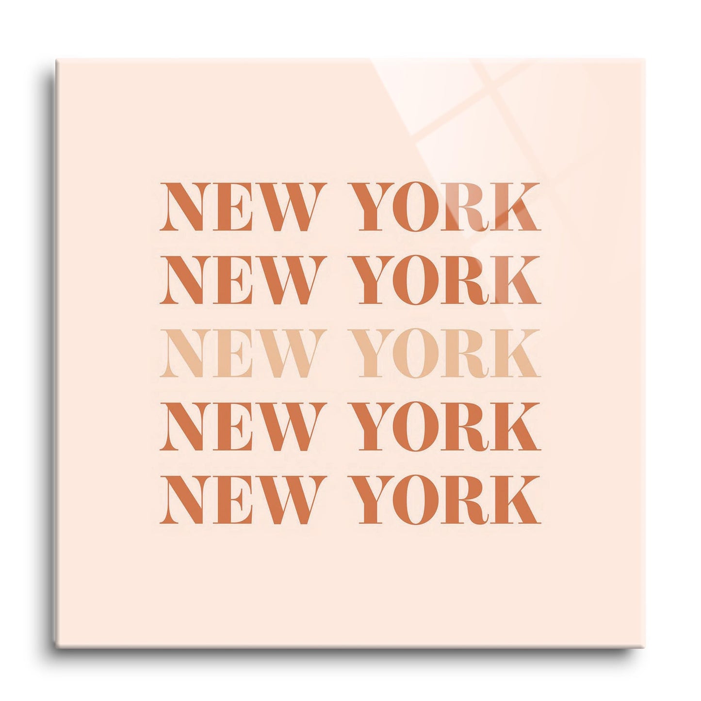 Modern Minimalist New York Repeated Light | Hi-Def Glass Art | Eaches | Min 1