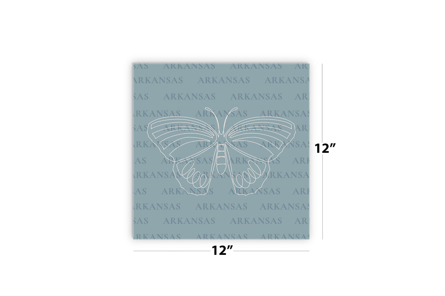 Modern Minimalist Arkansas Diana Fritillary Butterfly | Wood Sign | Eaches | Min 2