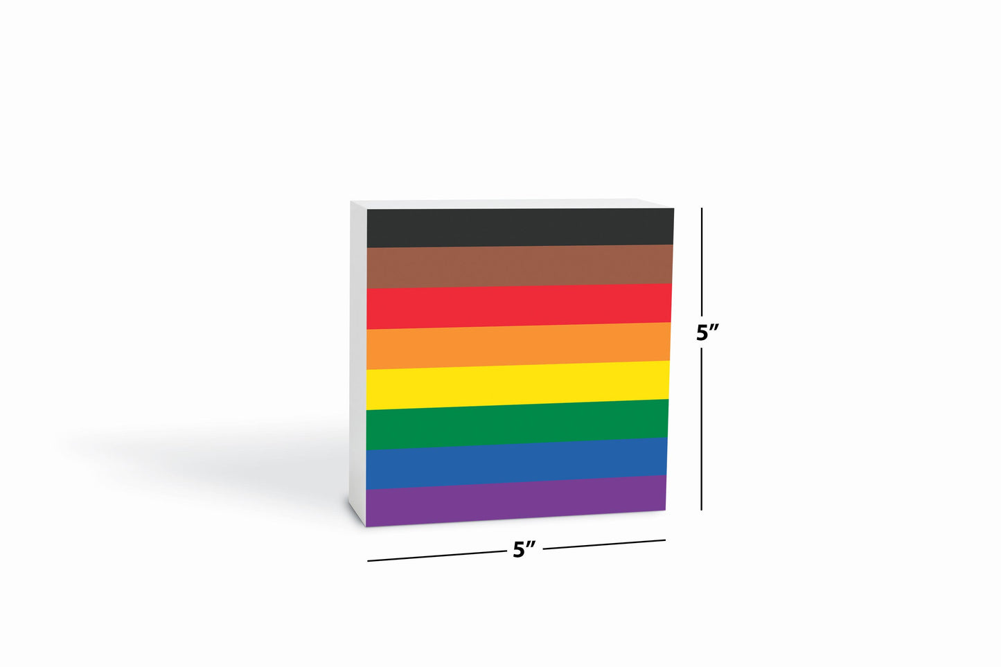Philly Pride Flag Colors | Wood Block | Eaches | Min 4