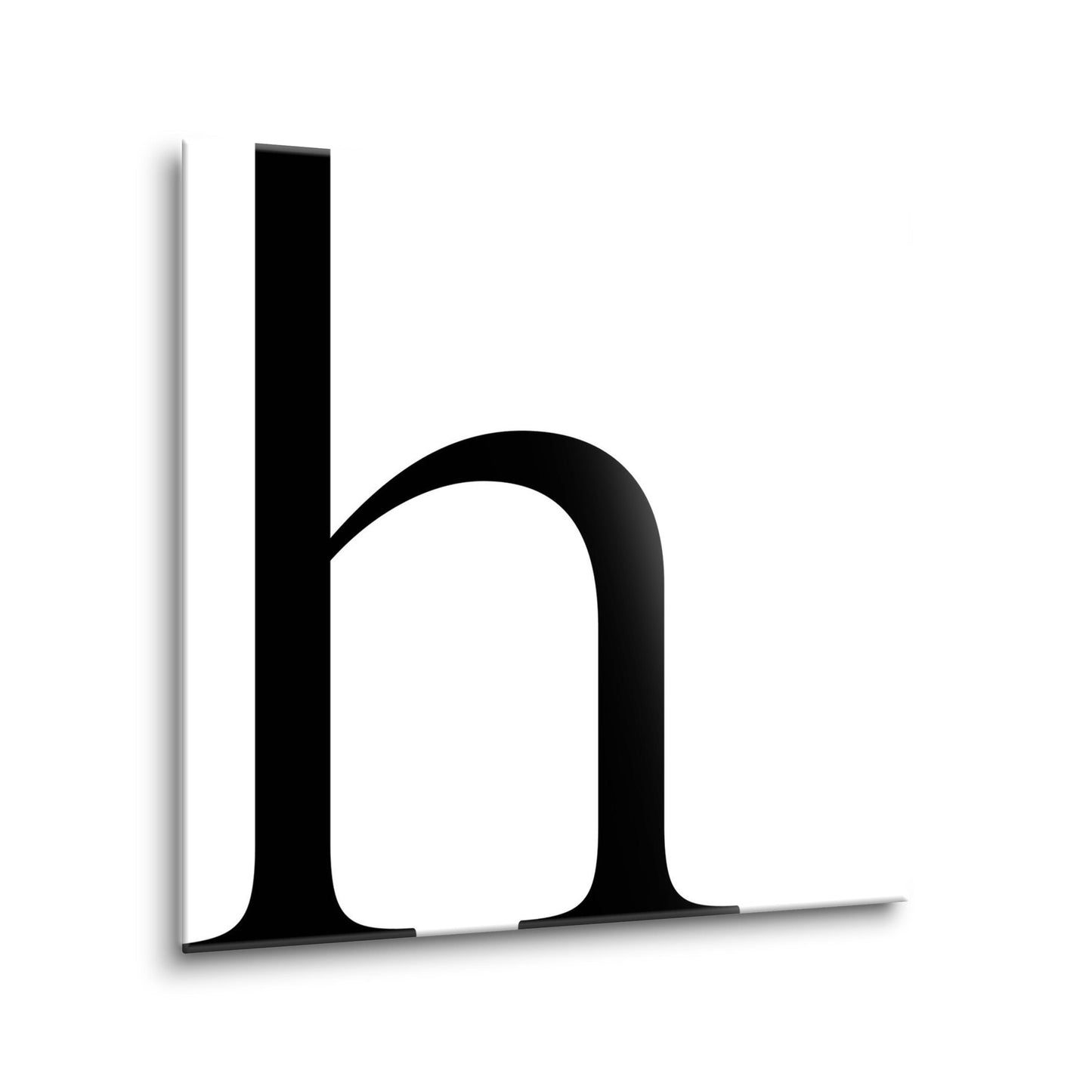 Minimal Monogram H | Hi-Def Glass Art | Eaches | Min 2