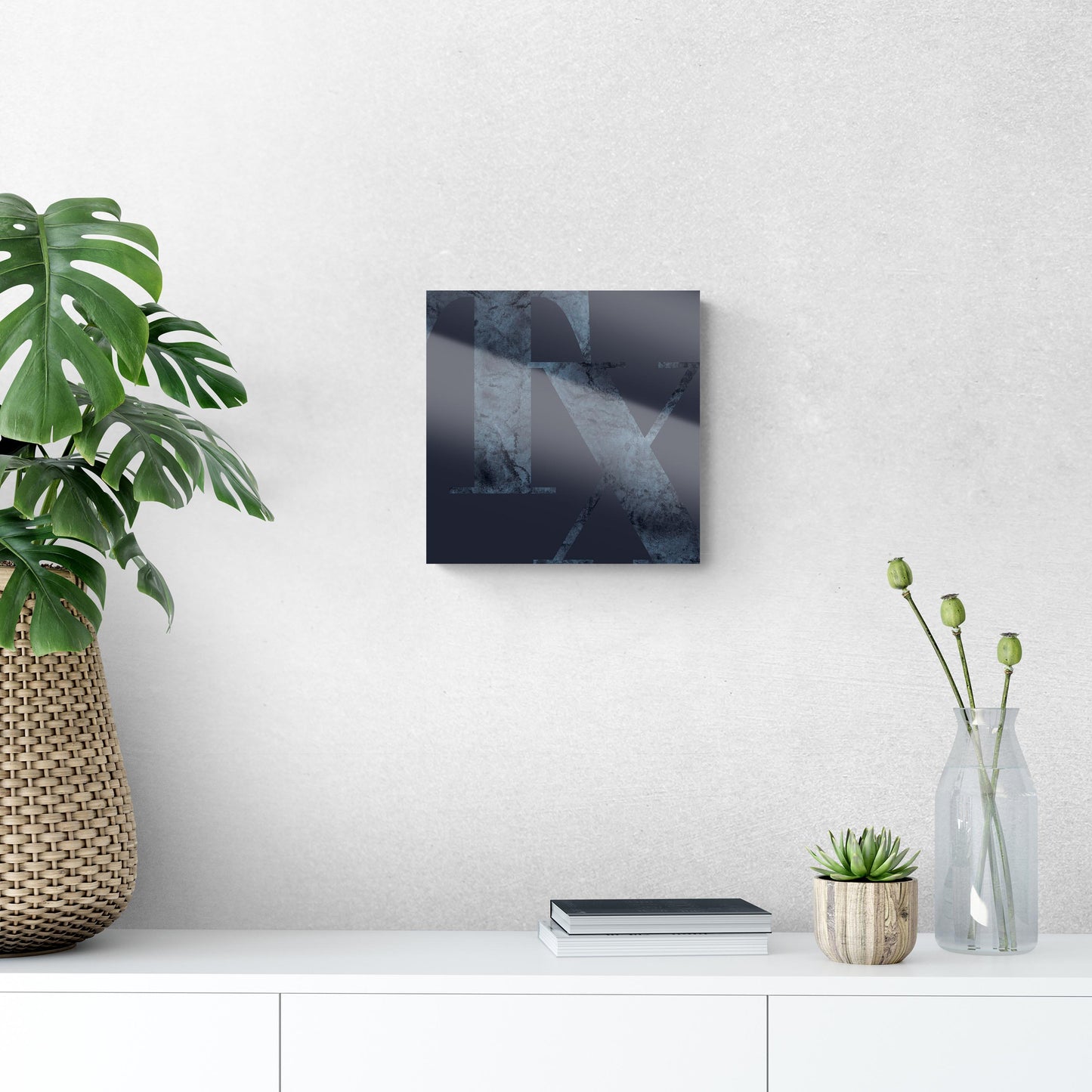 Modern Minimalist Texas Blue Tx | Hi-Def Glass Art | Eaches | Min 1