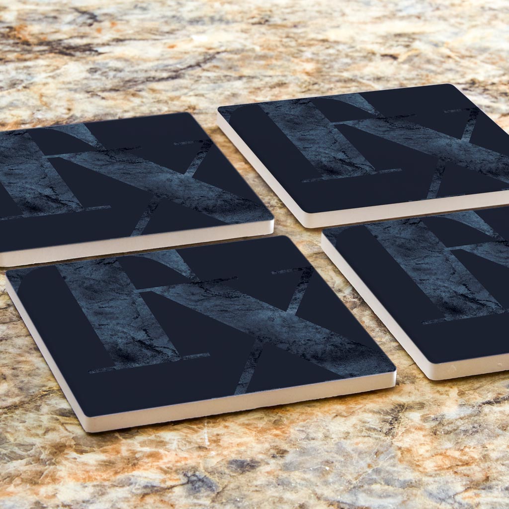 Modern Minimalist Texas Blue Tx | Absorbent Coasters | Set of 4 | Min 2