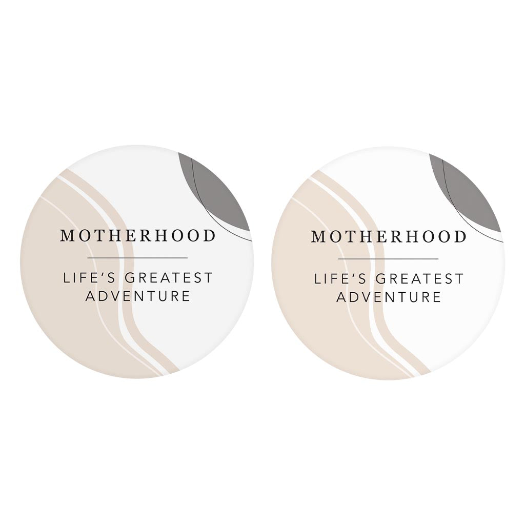 Modern Minimalist Mothers Day Adventure| Absorbent Car Coasters | Set of 2 | Min 4