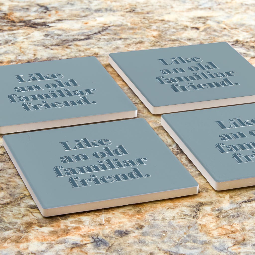 Modern Minimalist Arkansas Familiar Friend | Absorbent Coasters | Set of 4 | Min 2