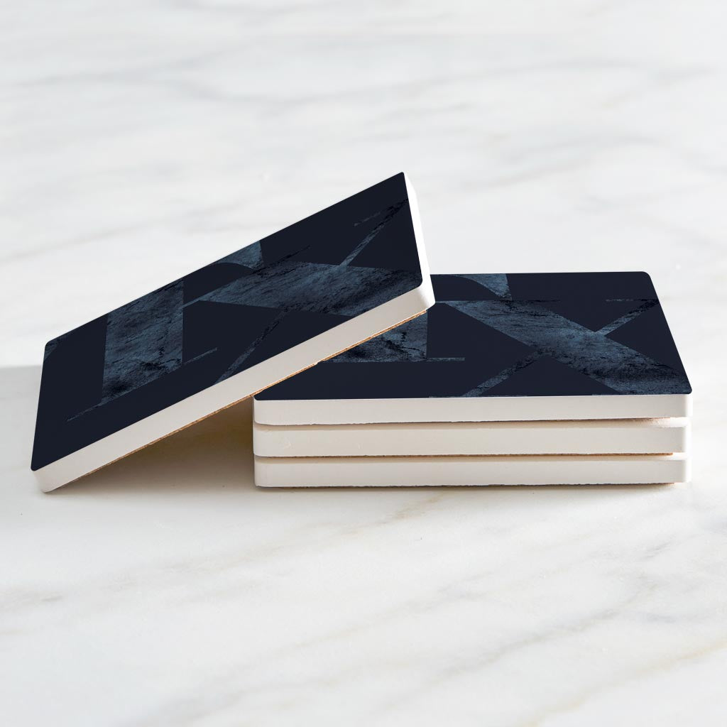 Modern Minimalist Texas Blue Tx | Absorbent Coasters | Set of 4 | Min 2