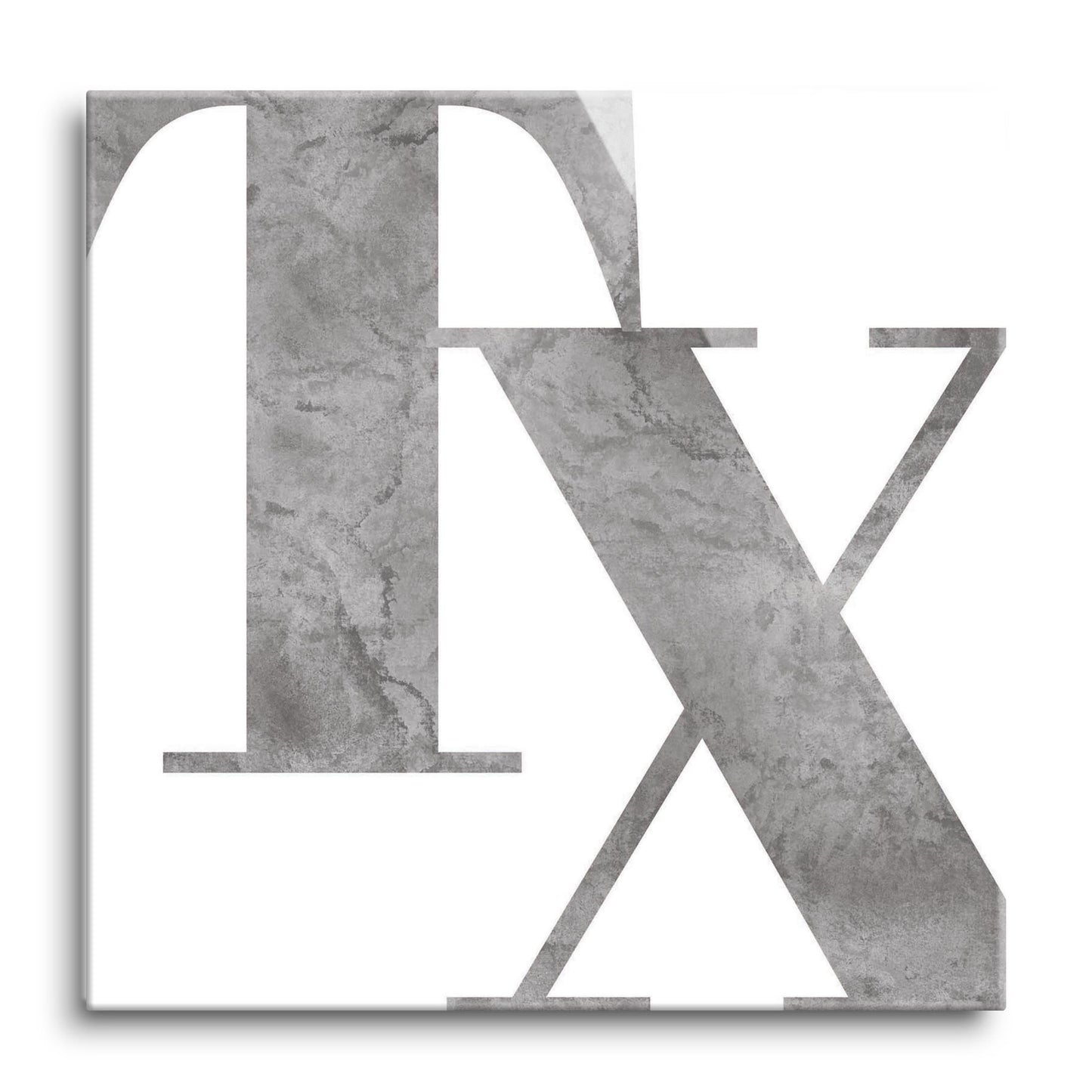 Modern White Texas Initials | Hi-Def Glass Art | Eaches | Min 1