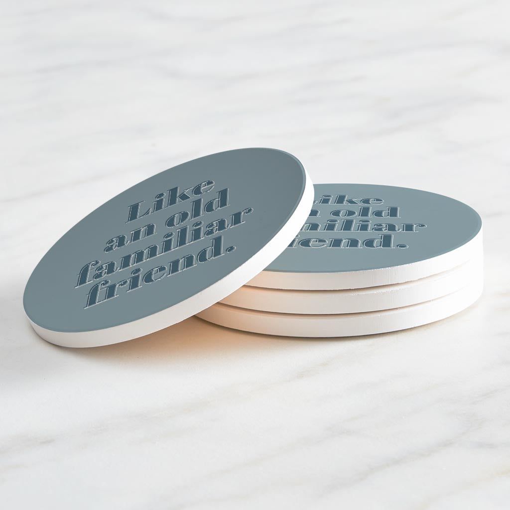 Modern Minimalist Arkansas Familiar Friend | Absorbent Coasters | Set of 4 | Min 2