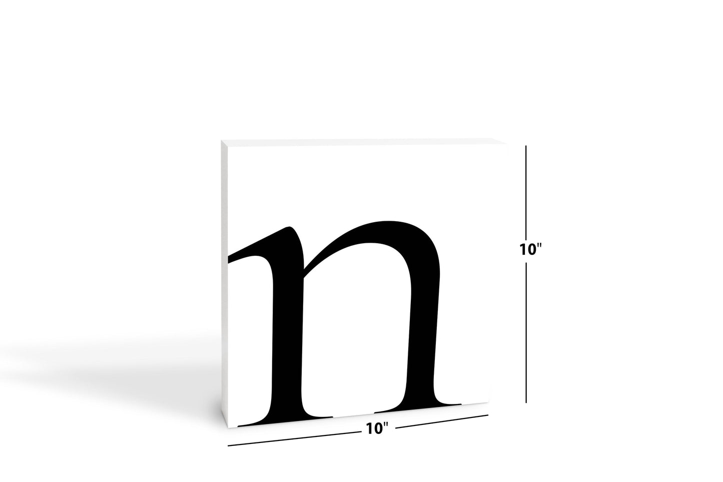 Minimal Monogram N | Wood Block | Eaches | Min 2