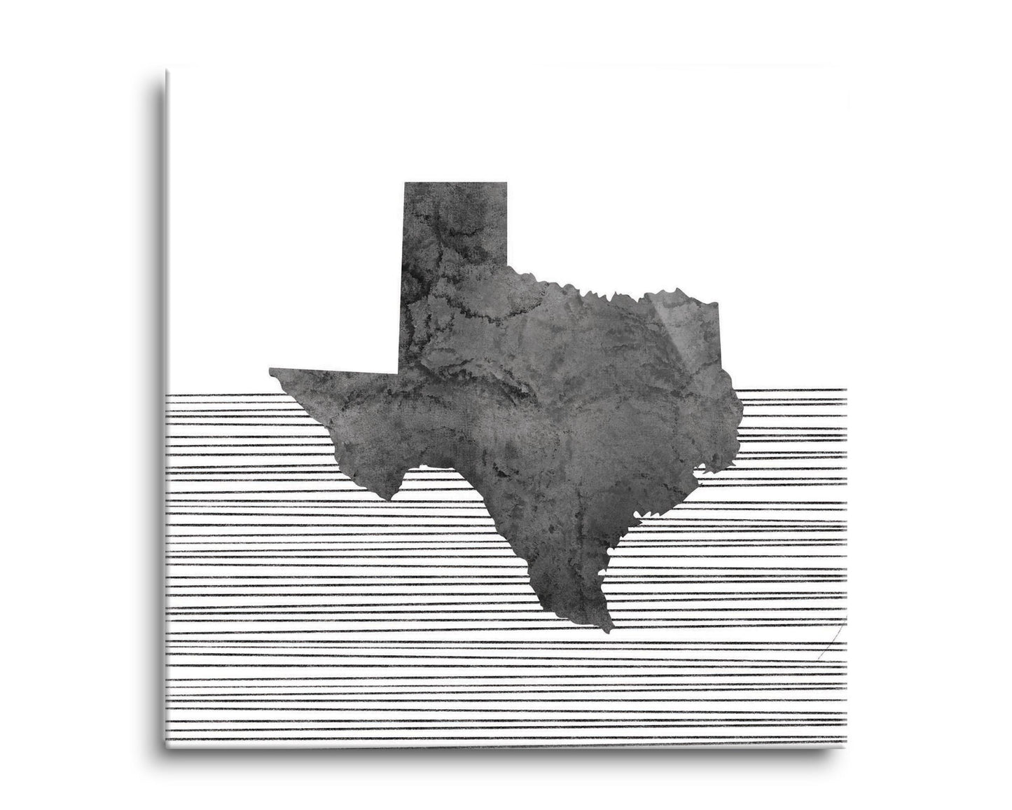 Modern Texas State Shape With Straight Lines | Hi-Def Glass Art | Eaches | Min 2