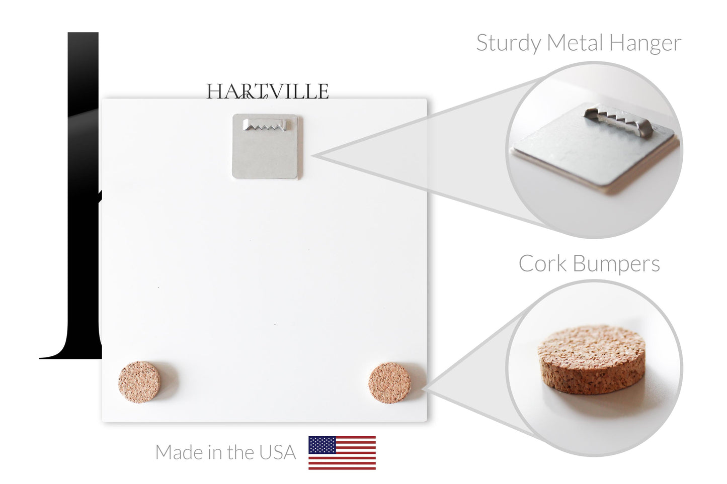 Hartville Oh Minimal Monogram | Hi-Def Glass Art | Eaches | Min 2