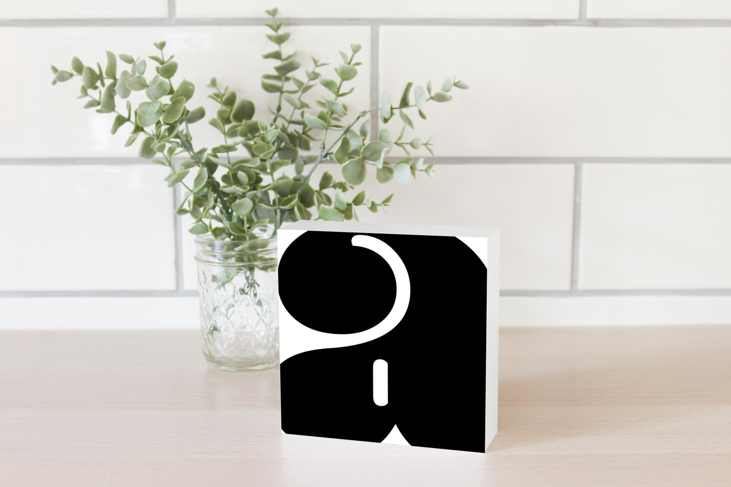 Fun Chunky Monogram A | Wood Block | Eaches | Min 4