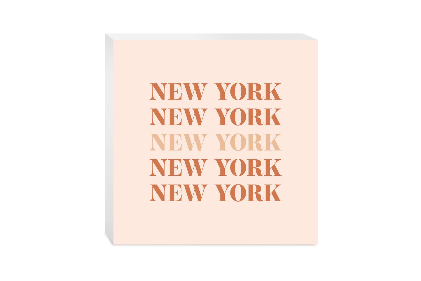 Modern Minimalist New York Repeated Light | Wood Block | Eaches | Min 2