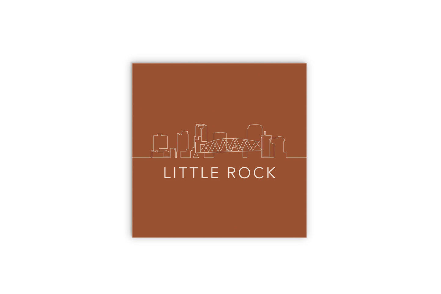 Modern Minimalist Arkansas Little Rock Skyline | Wood Sign | Eaches | Min 2