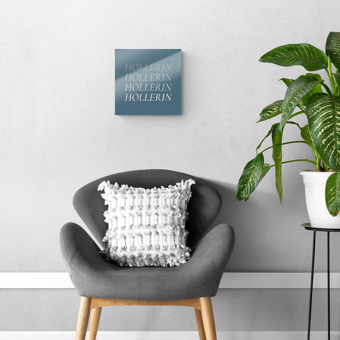 Modern Minimalist Arkansas Hollerin | Hi-Def Glass Art | Eaches | Min 1