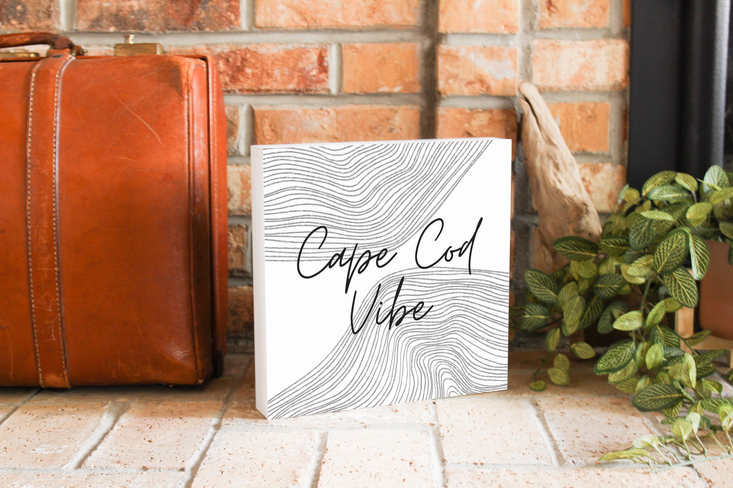 Minimalistic B&W Cape Cod Vibe | Wood Block | Eaches | Min 2