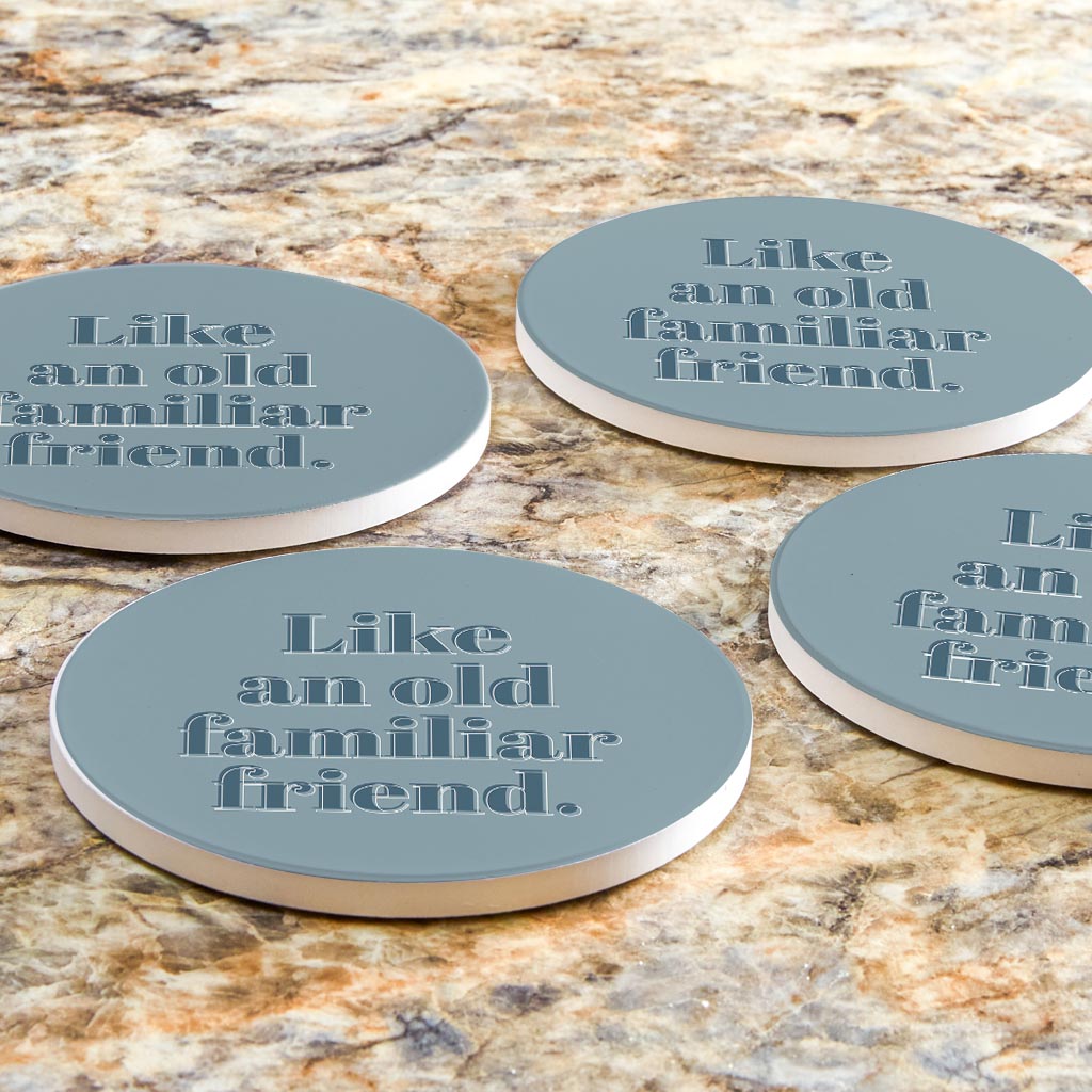 Modern Minimalist Arkansas Familiar Friend | Absorbent Coasters | Set of 4 | Min 2
