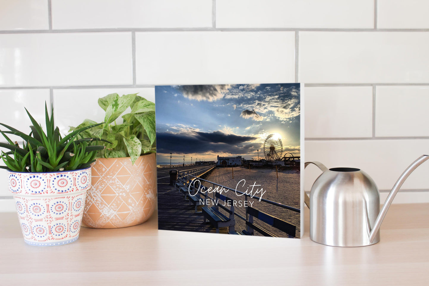 OCNJ Photo With Text | Wood Block | Eaches | Min 2