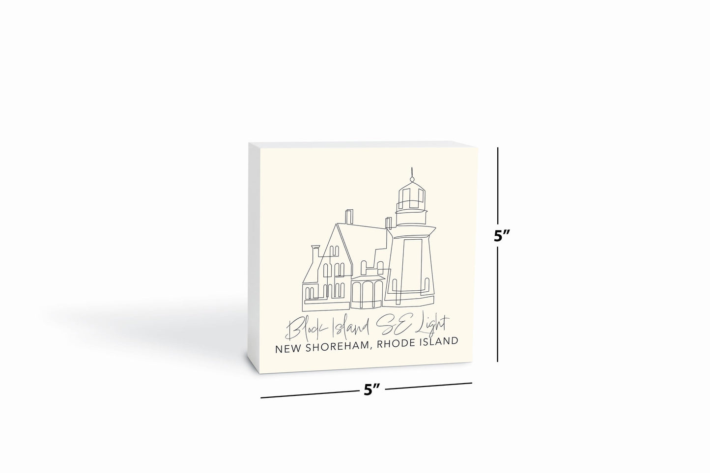 Cream Block Island Se Light| Wood Block | Eaches | Min 4