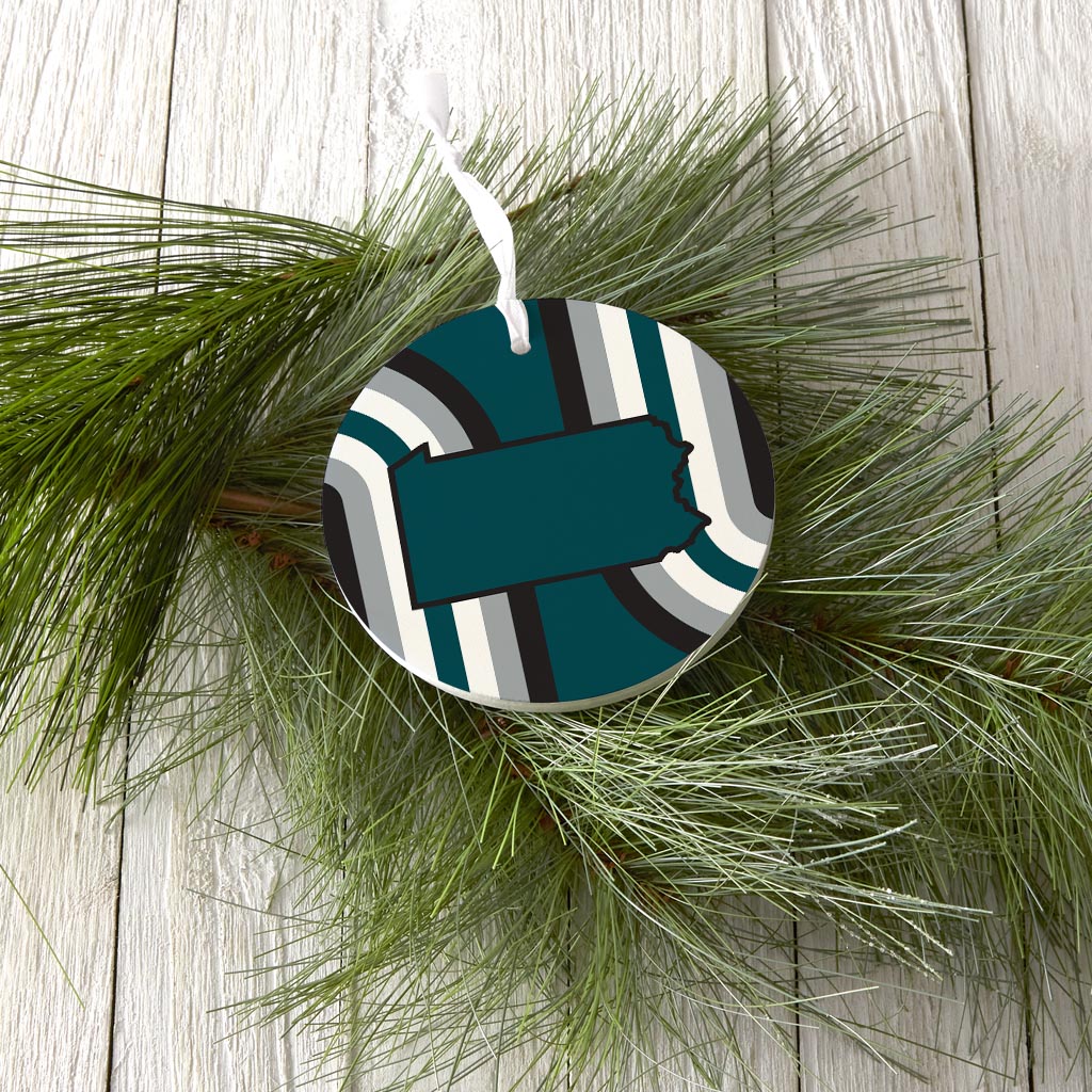 Modern Minimalist Pennsylvania Retro Shape| Wood Ornament | Eaches | Min 6