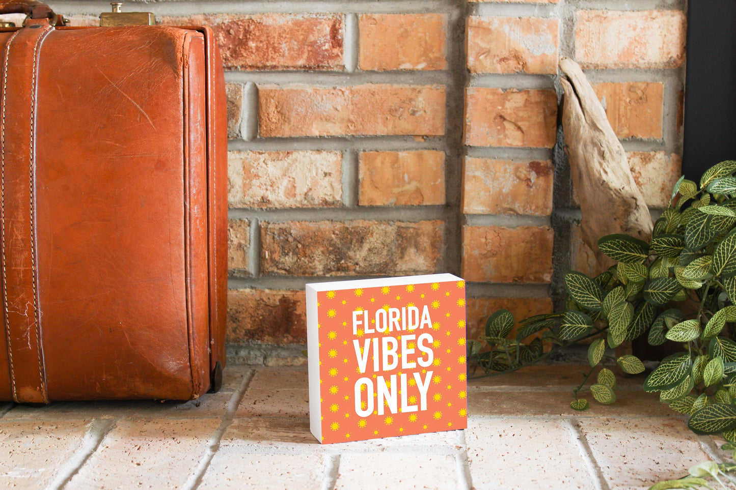 Florida Vibes Only | Wood Block | Eaches | Min 4