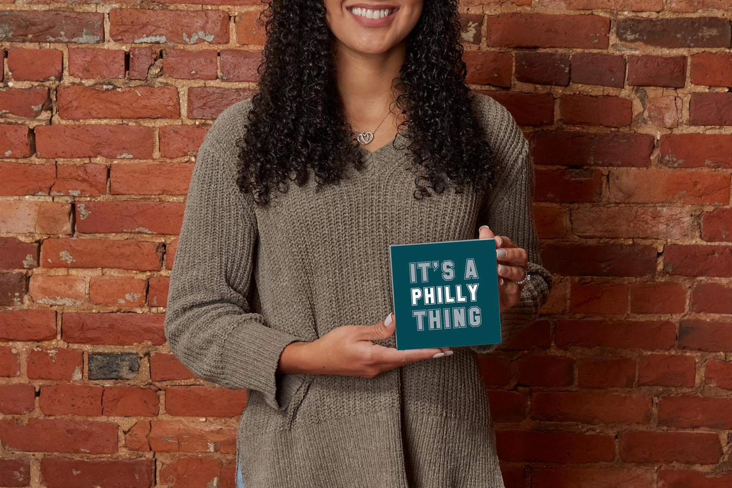 Modern Minimalist Pennsylvania Philly Thing | Wood Block | Eaches | Min 4