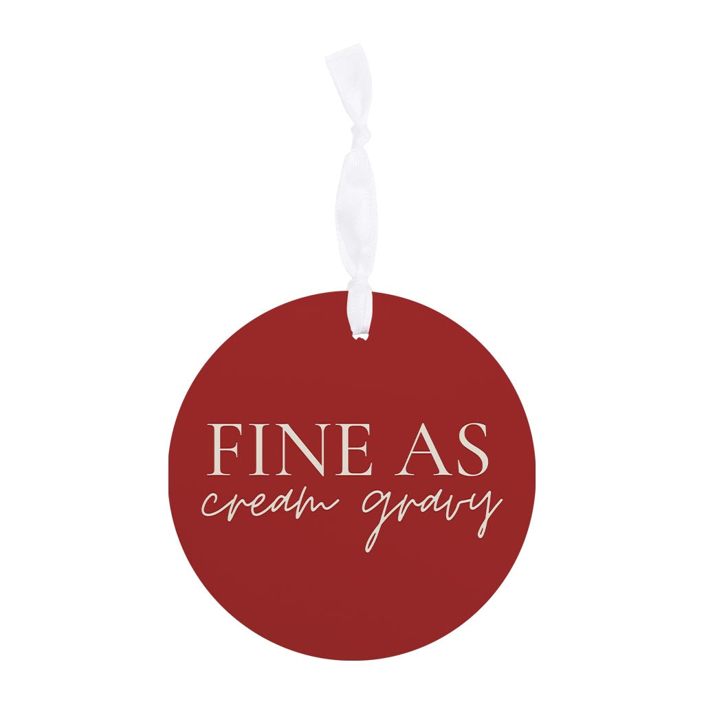 Modern Minimalist Texas Fine As Gravy | Wood Ornament | Eaches | Min 6