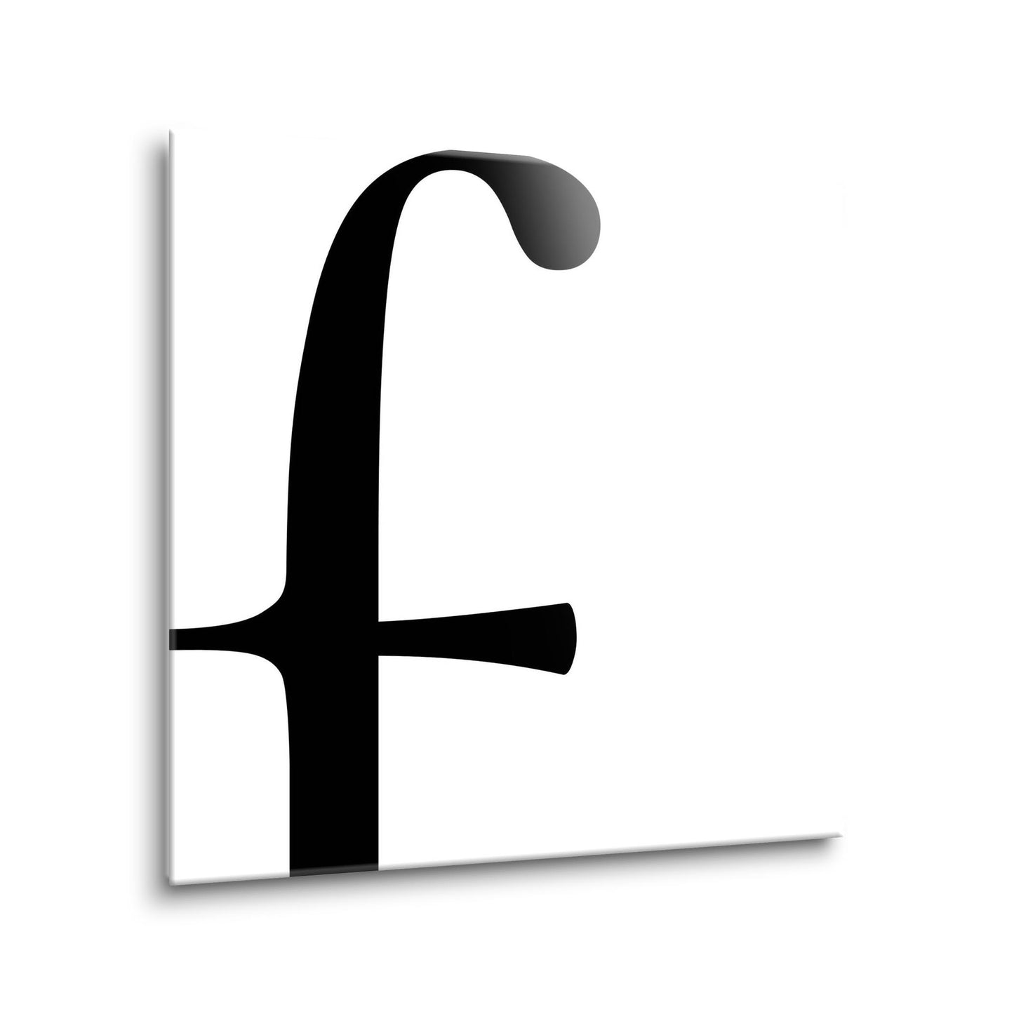 Minimal Monogram F | Hi-Def Glass Art | Eaches | Min 1