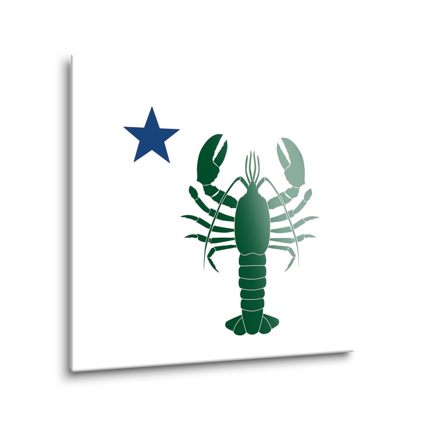 New England Star And Lobster | Hi-Def Glass Art | Eaches | Min 2