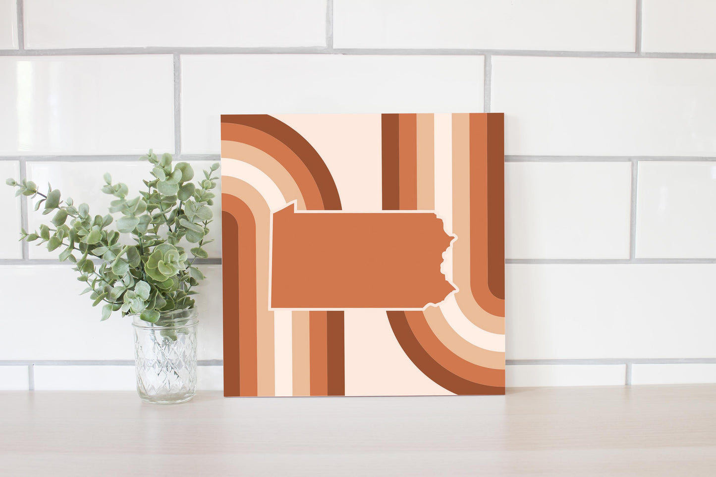 Modern Minimalist Pennsylvania State | Wood Sign | Eaches | Min 2