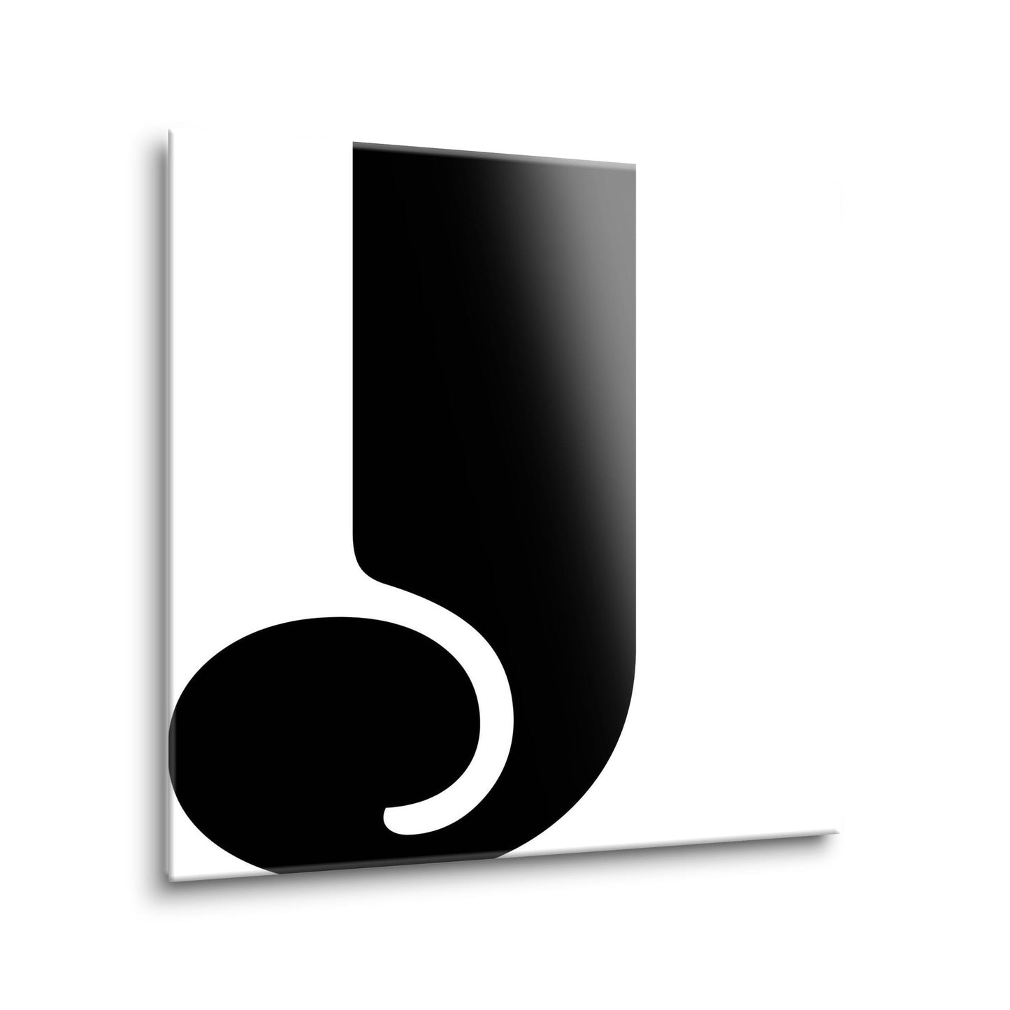 Fun Chunky Monogram J | Hi-Def Glass Art | Eaches | Min 1