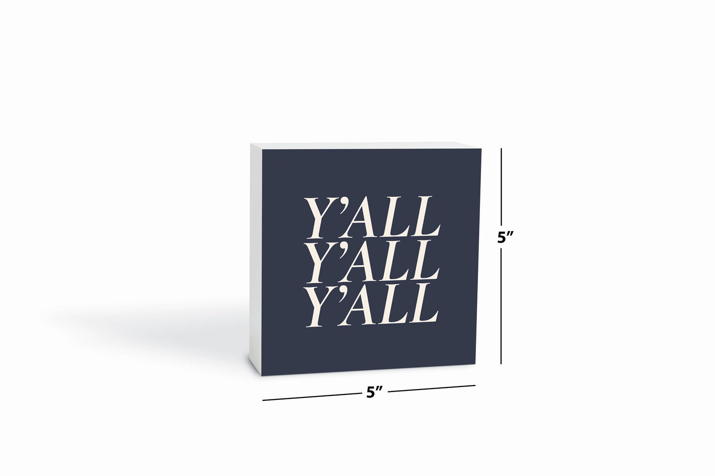 Modern Minimalist Texas Yall | Wood Block | Eaches | Min 4