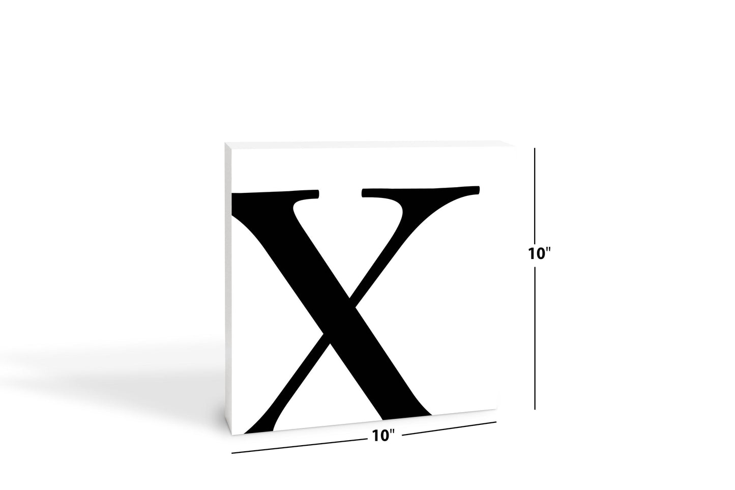 Minimal Monogram X | Wood Block | Eaches | Min 2