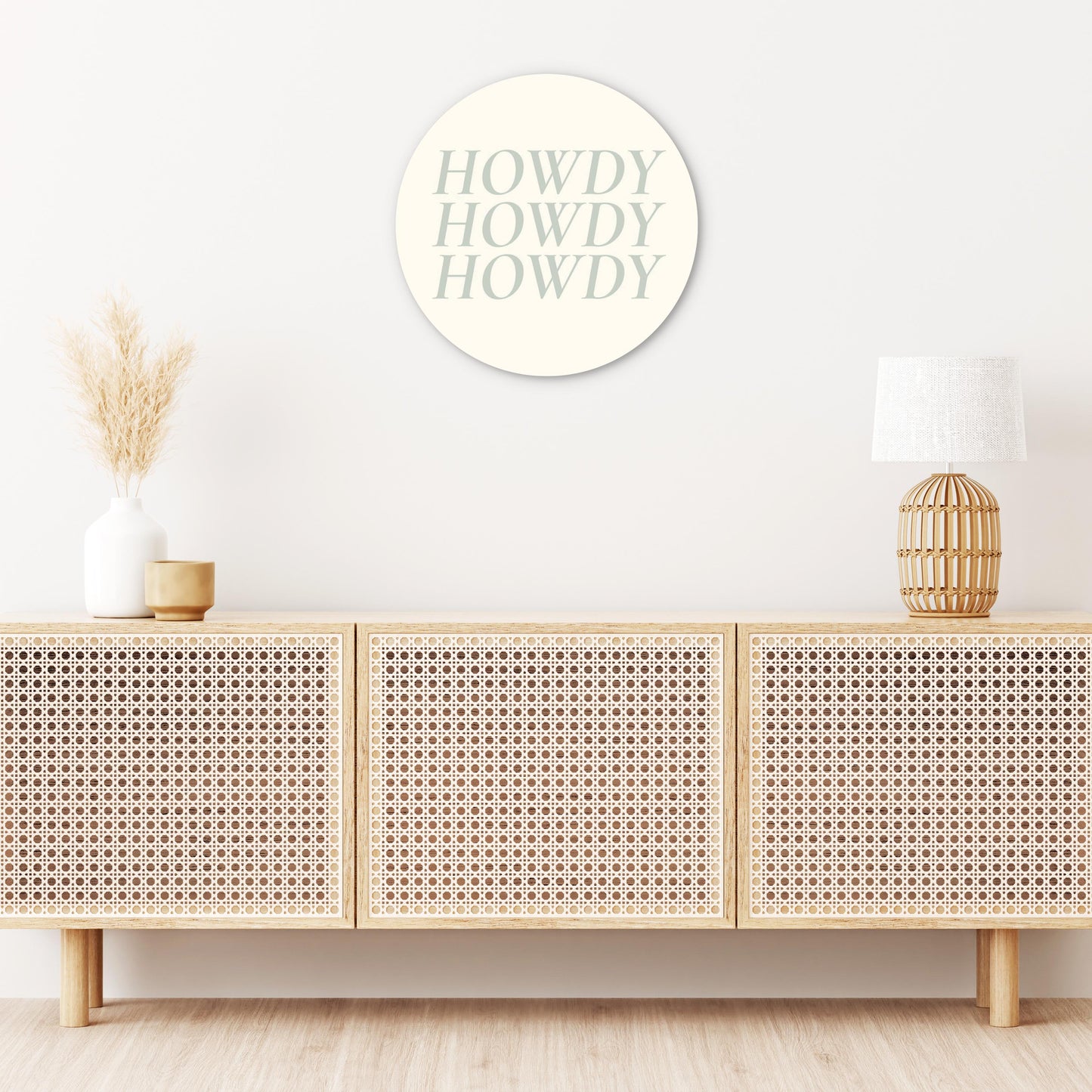 Modern Minimalist Oklahoma Howdy | Wood Sign | Eaches | Min 1
