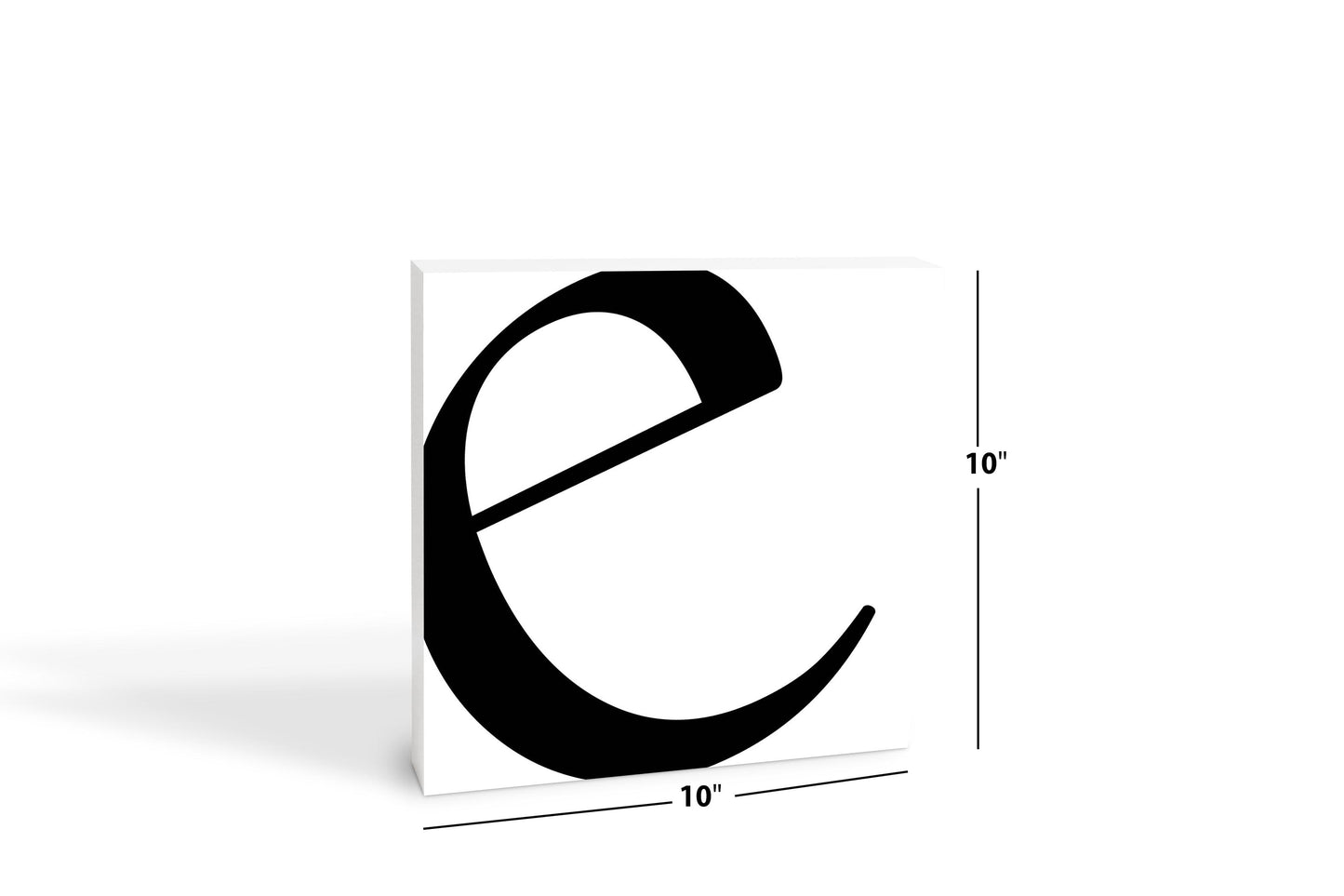 Minimal Monogram E | Wood Block | Eaches | Min 2