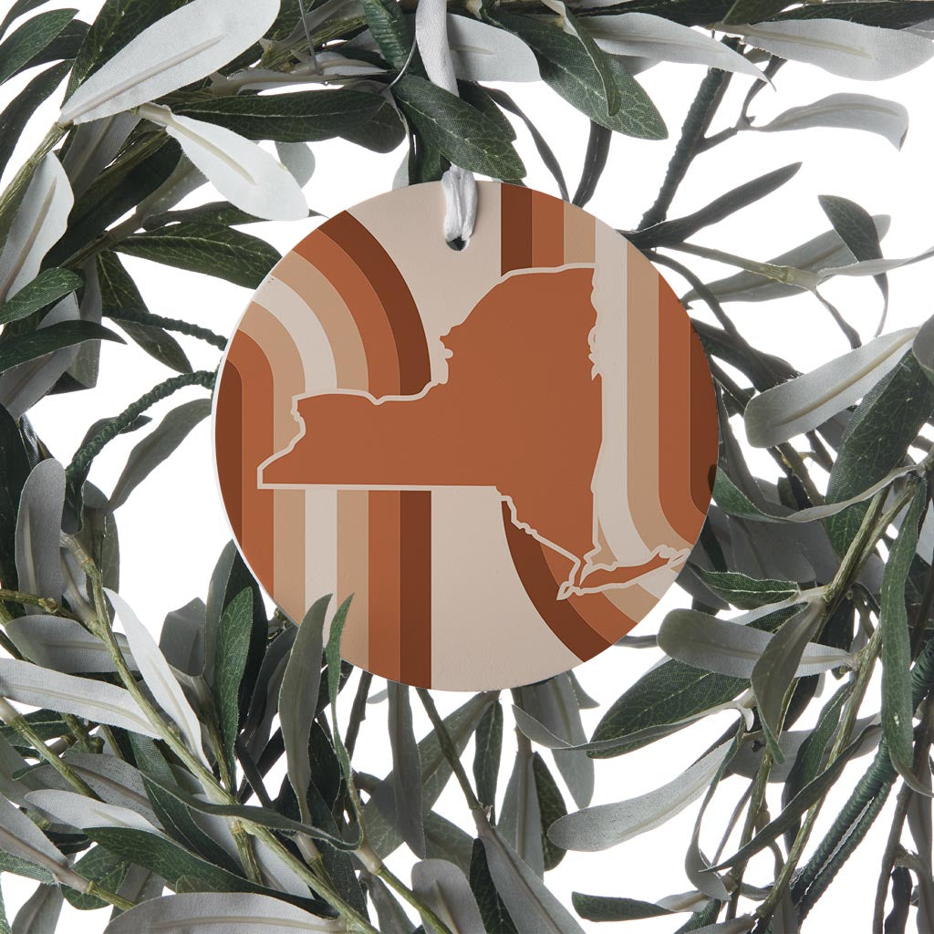 Modern Minimalistic New York Retro Thick Line | Wood Ornament | Eaches | Min 6