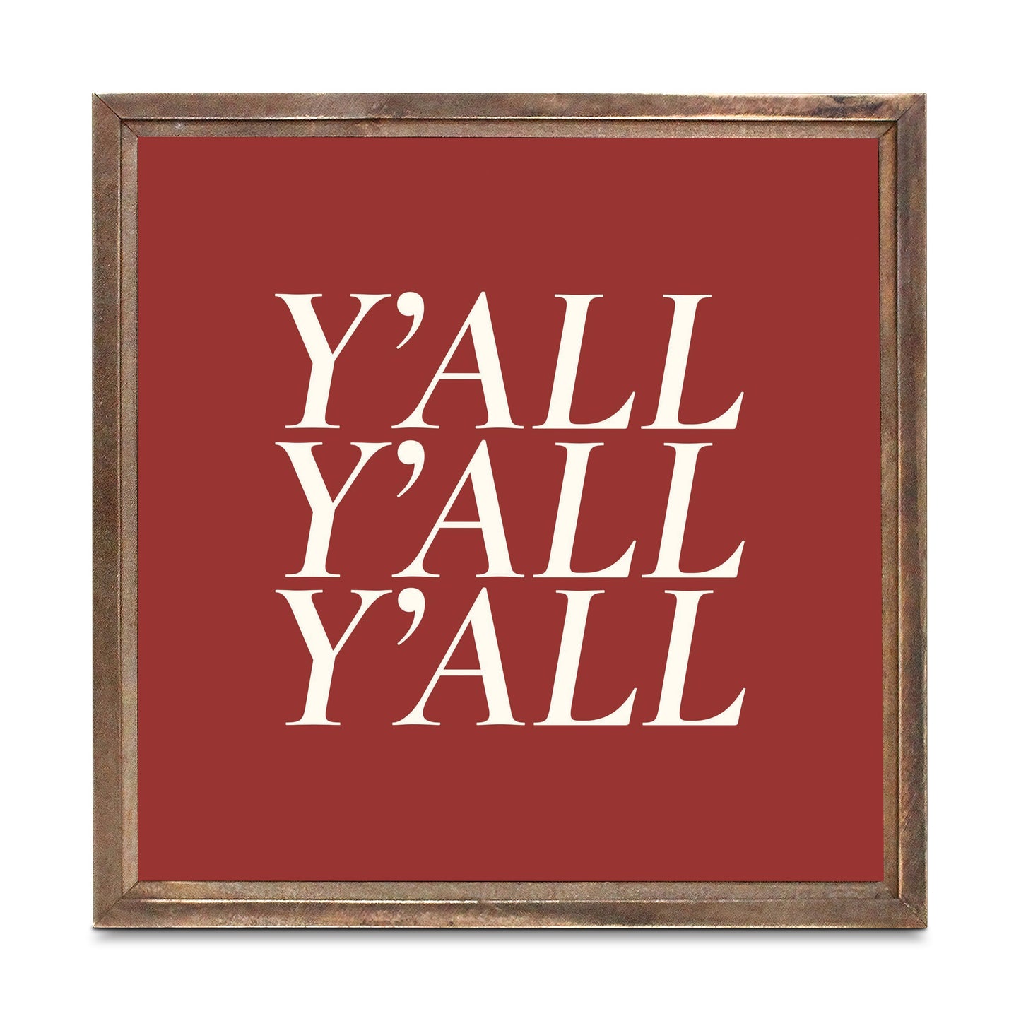 Modern Minimalist Oklahoma Yall | Wood Sign | Eaches | Min 1