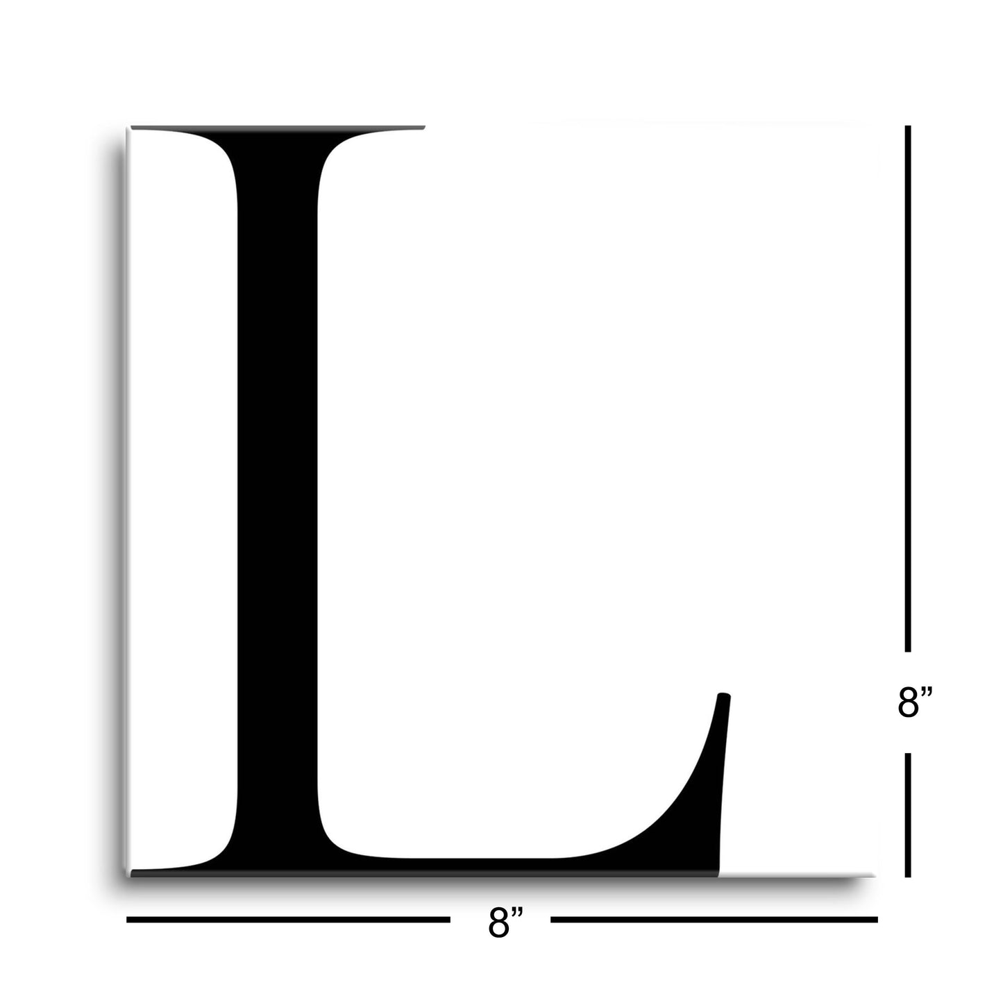 Minimal Monogram L | Hi-Def Glass Art | Eaches | Min 2