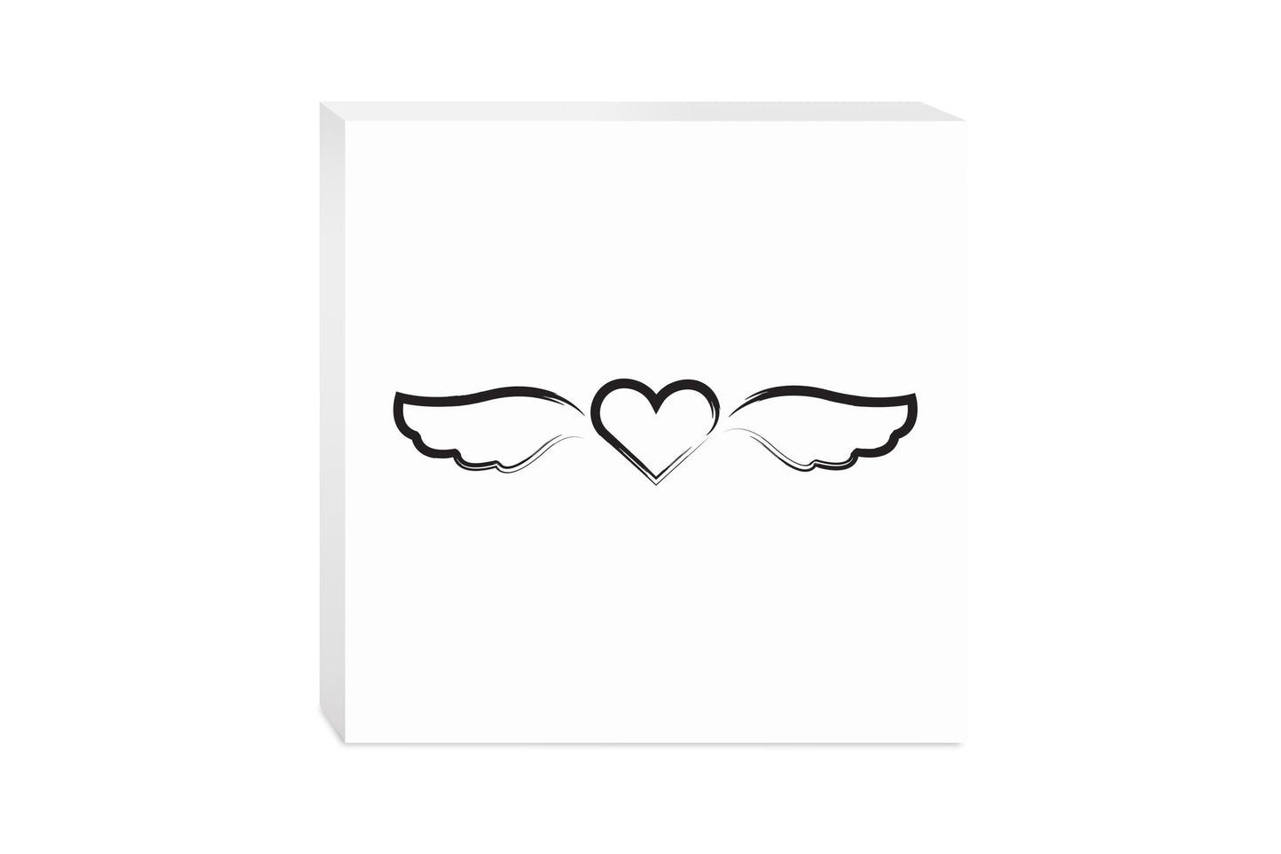Modern Minimalist Mothers Day Angel Wings | Wood Block | Eaches | Min 2