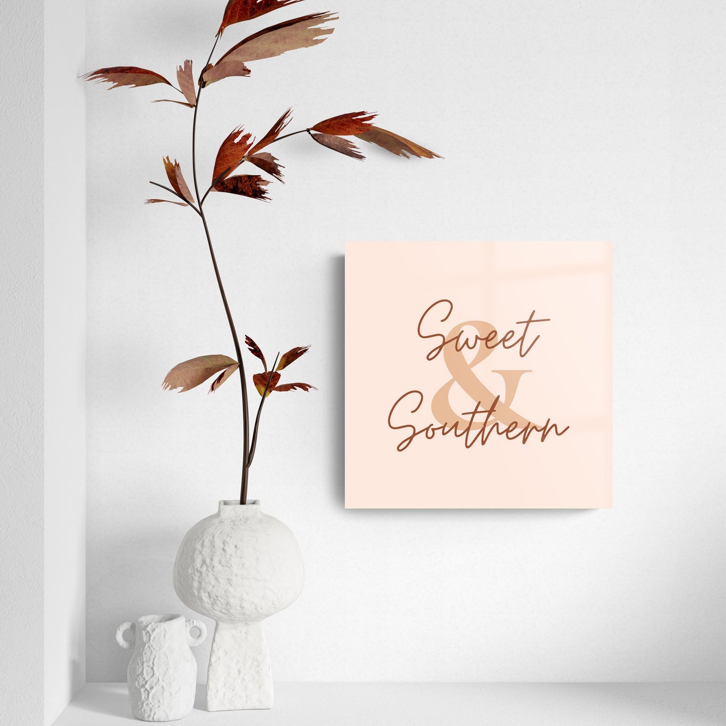 Modern Minimalist Texas Sweet Southern | Hi-Def Glass Art | Eaches | Min 2