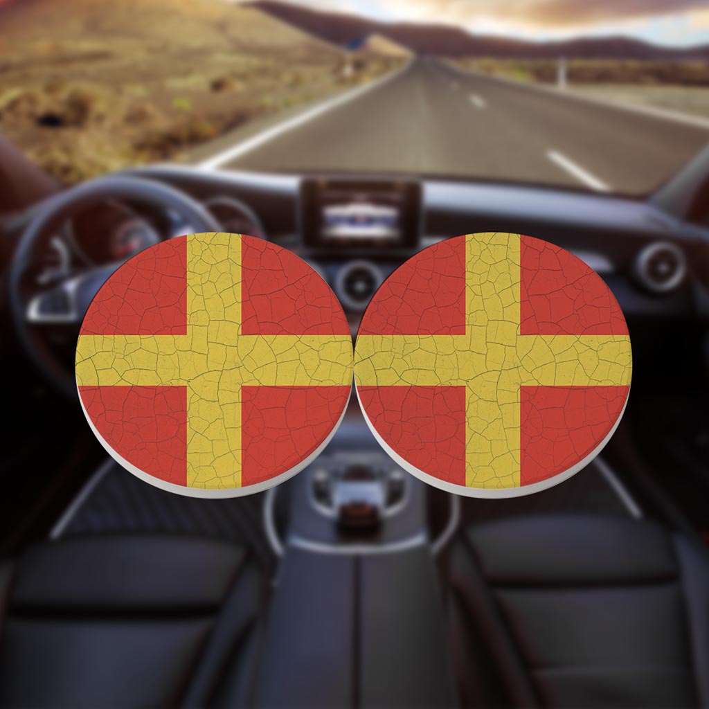 Nautical Flag Romeo| Absorbent Car Coasters | Set of 2 | Min 4