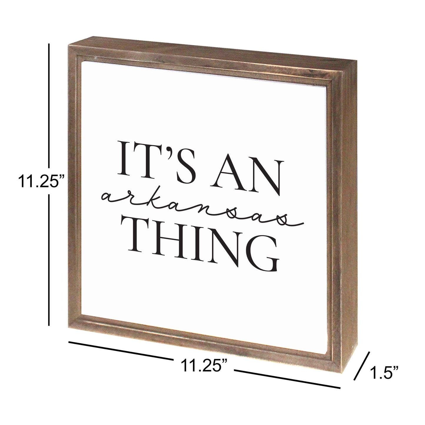 Minimalist B&W Arkansas Thing Quote | Wood Sign | Eaches | Min 1