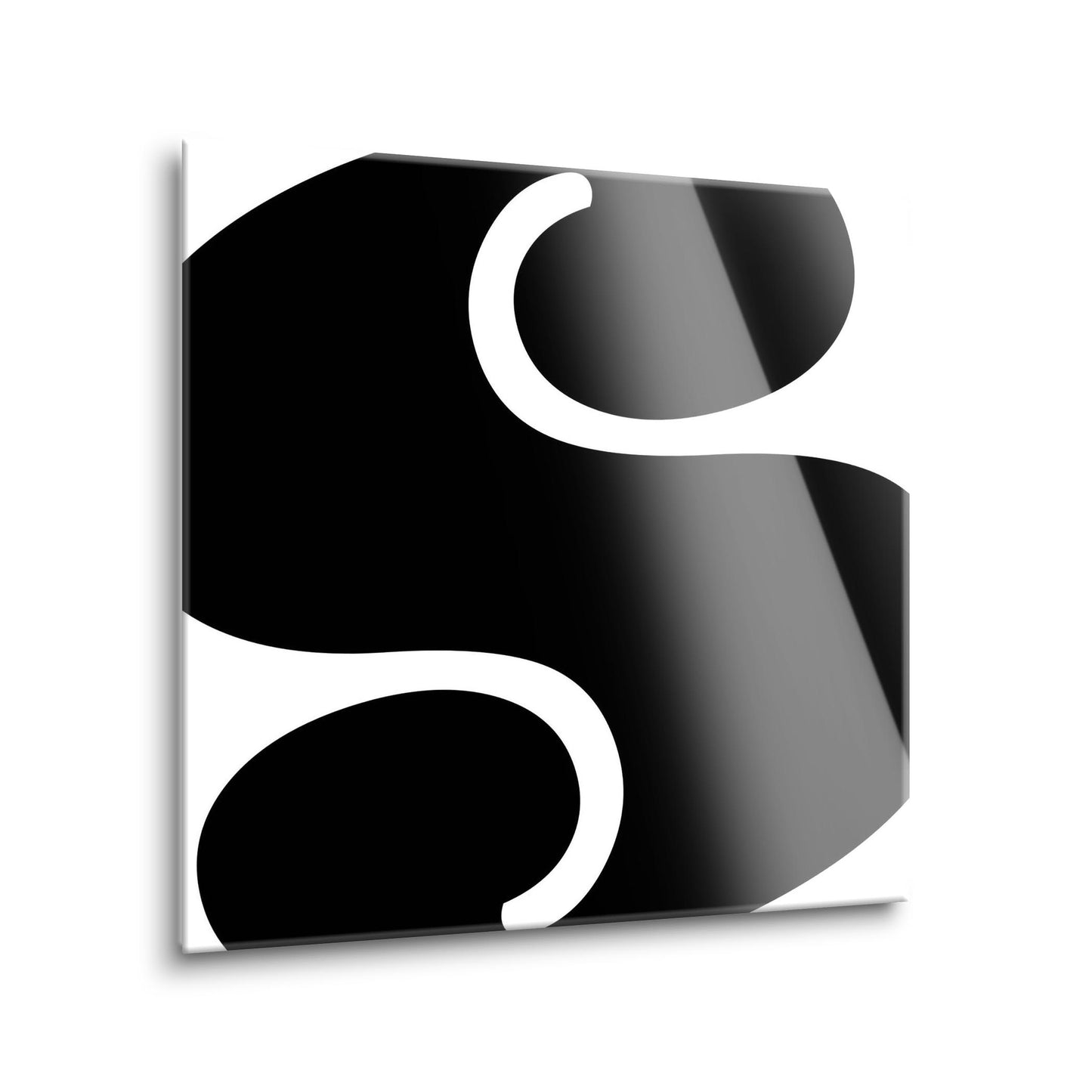 Fun Chunky Monogram S | Hi-Def Glass Art | Eaches | Min 1