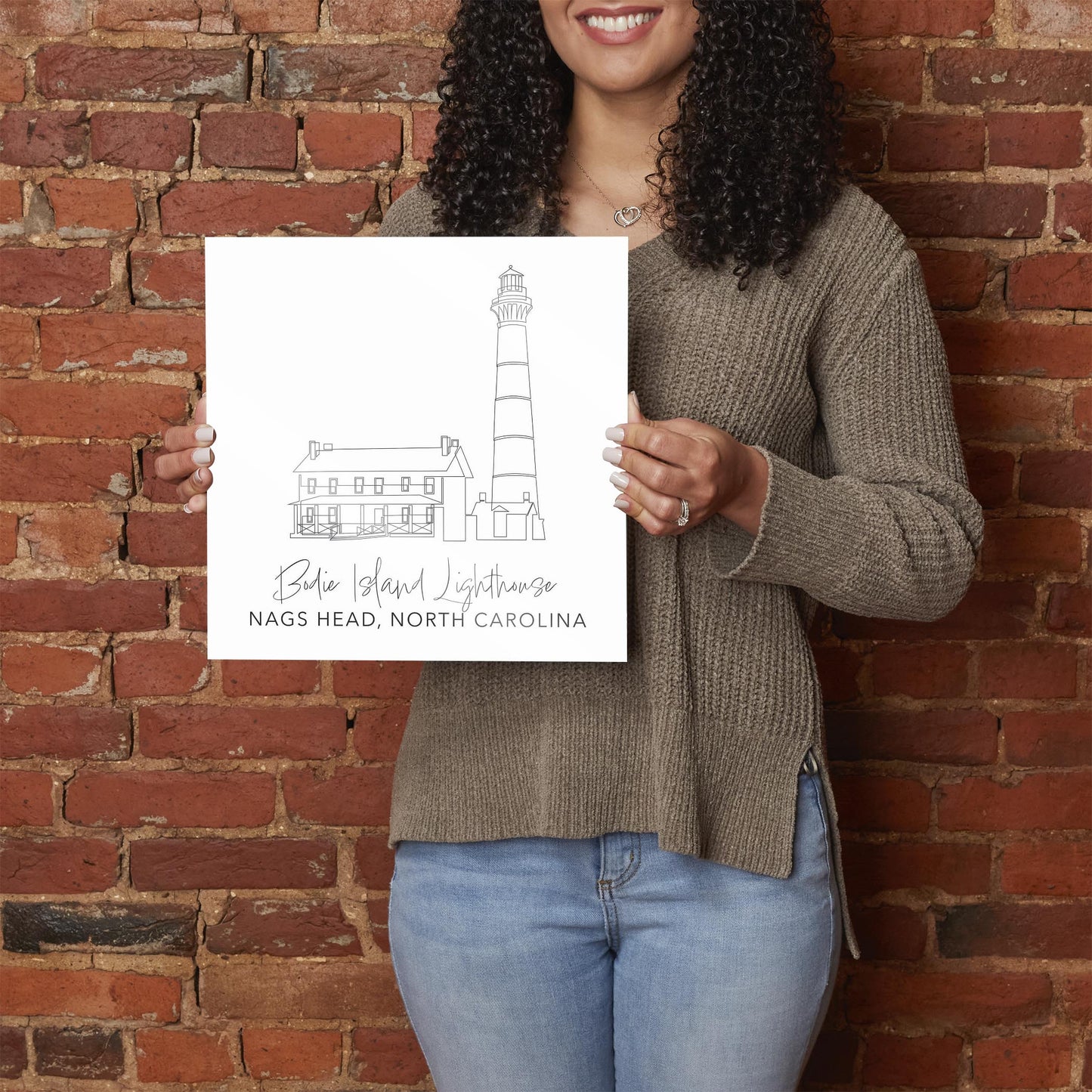 Bodie Island Lighthouse | Hi-Def Glass Art | Eaches | Min 1