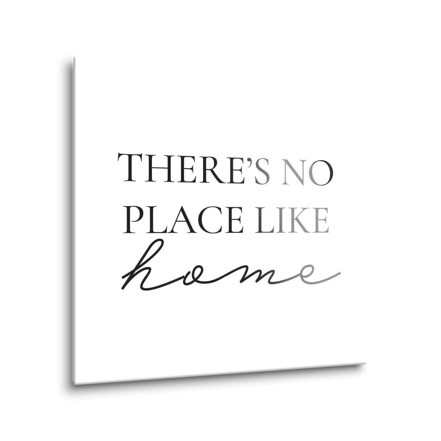 Minimalist B&W Kansas No Place Like Home | Hi-Def Glass Art | Eaches | Min 1
