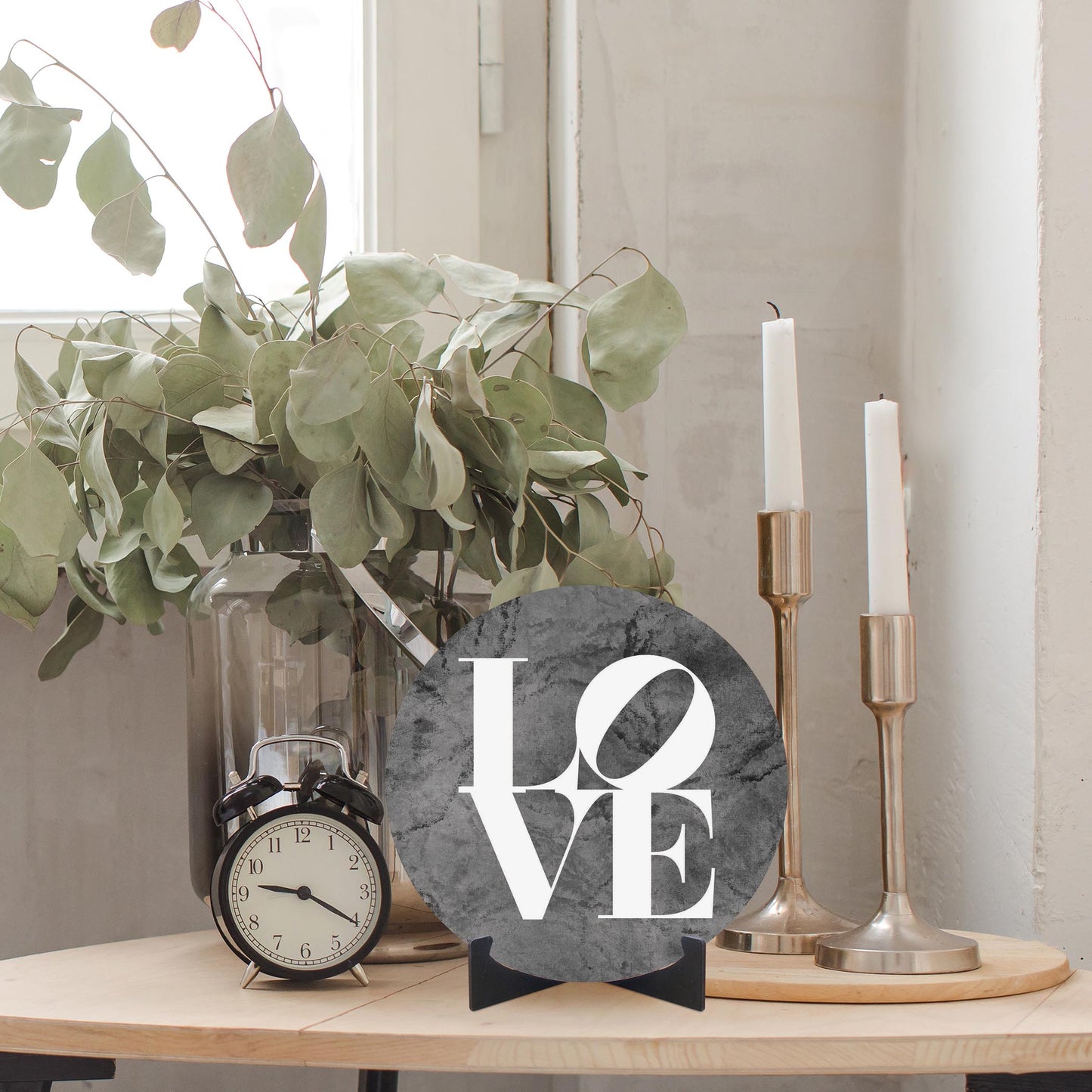 Minimalistic B&W Pennsylvania Love Dark | Wood Sign | Eaches | Min 1
