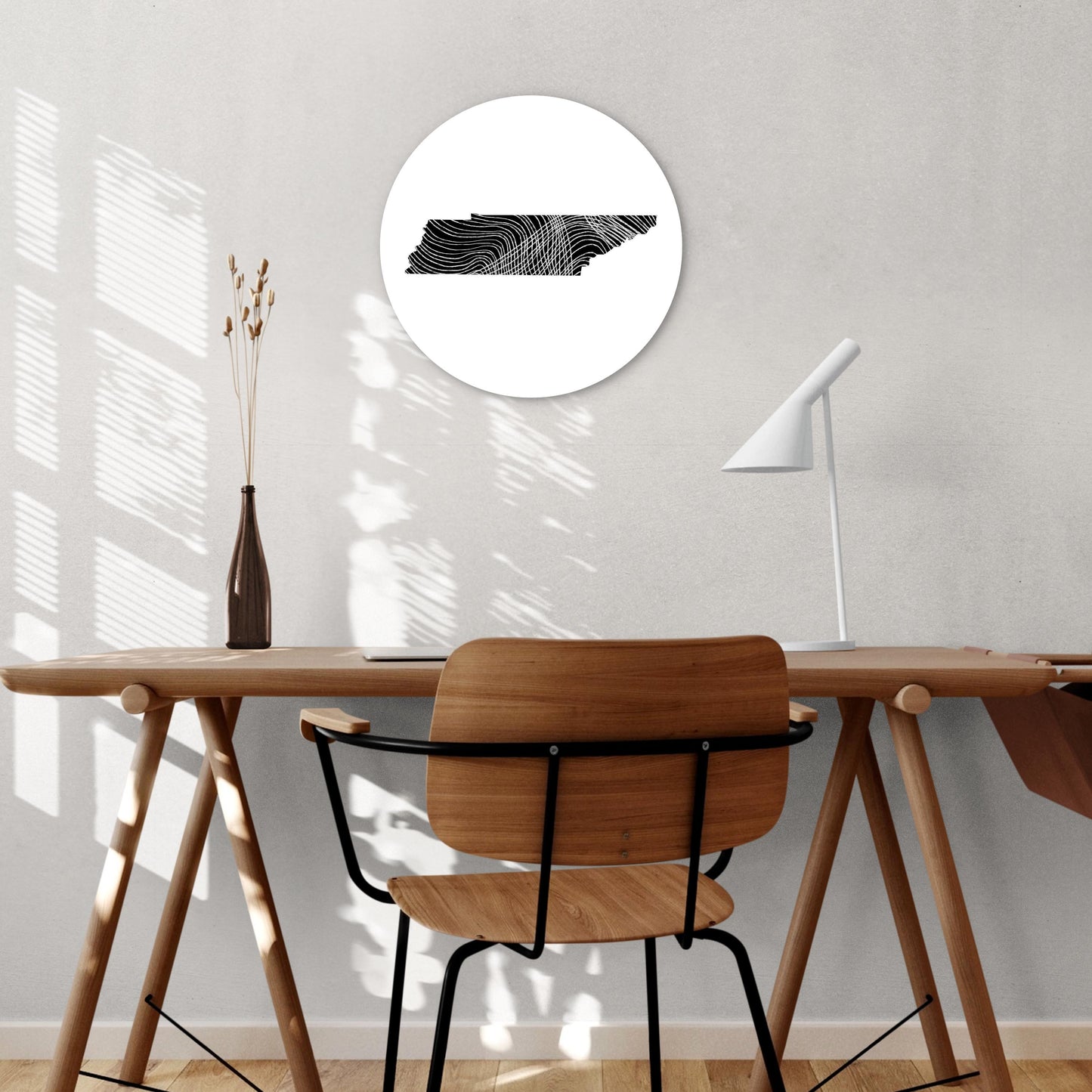Minimalist B&W Tennessee State Shape | Wood Sign | Eaches | Min 1