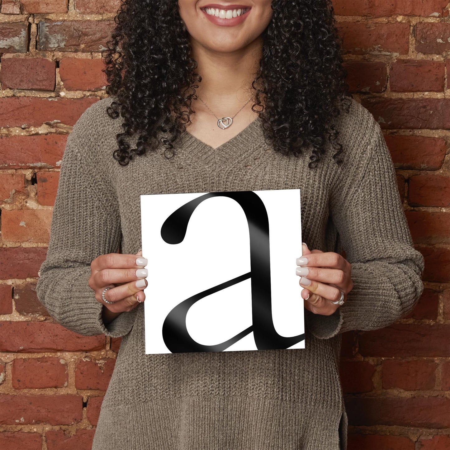Minimal Monogram A | Hi-Def Glass Art | Eaches | Min 2