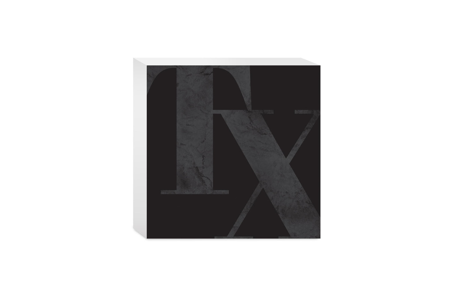 Modern Black Texas Initials | Wood Block | Eaches | Min 4